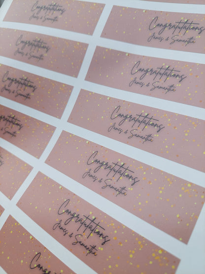 Party popper stickers