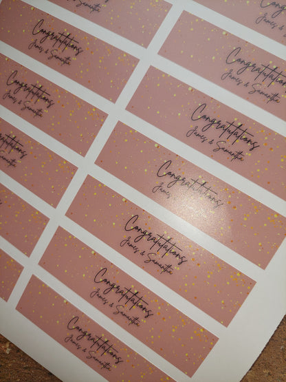 Party popper stickers