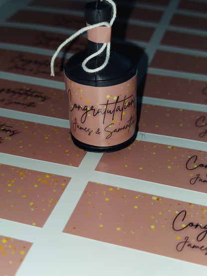 Party popper stickers