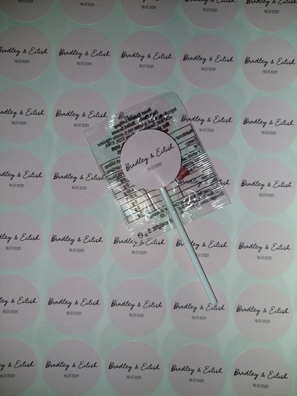 Pale Pink Party Stickers | Various Sizes | Personalised Baby Shower, Birthday, Christening, Hen Party, Engagement Stickers