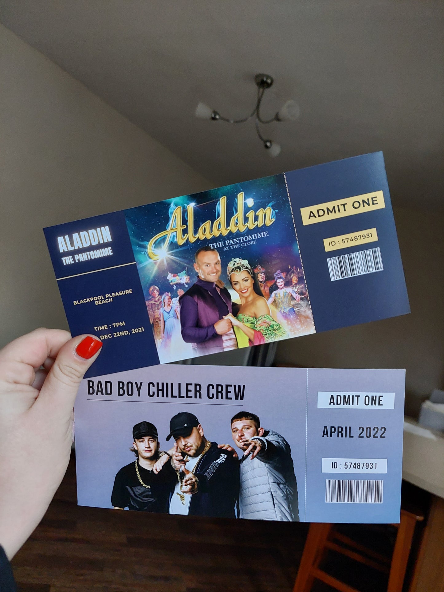 Custom Surprise Ticket Print | Personalised Ticket Voucher | Gift Idea | ANY DESIGN - Dinky Designs