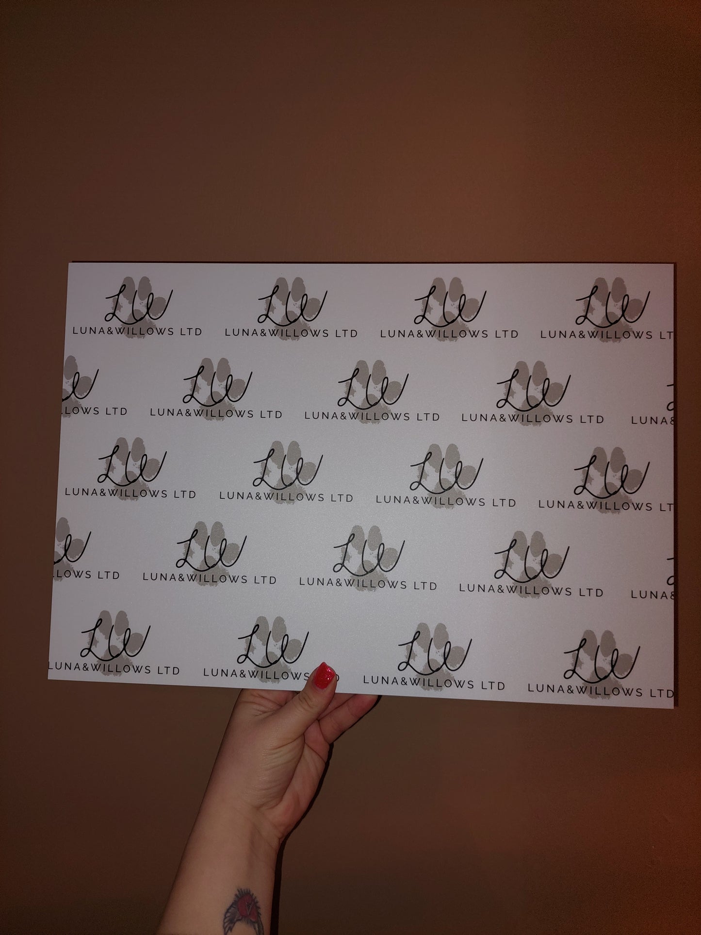 Salon Logo Board Sign | Salon Logo Board Backdrop | Nail Business Supplies