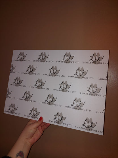 Salon Logo Board Sign | Salon Logo Board Backdrop | Nail Business Supplies