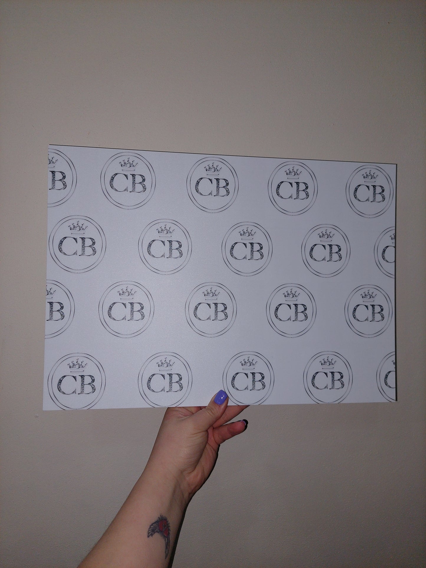 Salon Logo Board Sign | Salon Logo Board Backdrop | Nail Business Supplies