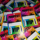 A7 Rainbow Lanyard Cards | Festival Cards | Party Idea Cards
