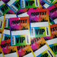 A7 Rainbow Lanyard Cards | Festival Cards | Party Idea Cards