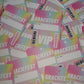 A7 Pastel Rainbow Lanyard Cards | Festival Cards | Party Idea Cards
