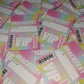 A7 Pastel Rainbow Lanyard Cards | Festival Cards | Party Idea Cards
