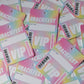 A7 Pastel Rainbow Lanyard Cards | Festival Cards | Party Idea Cards