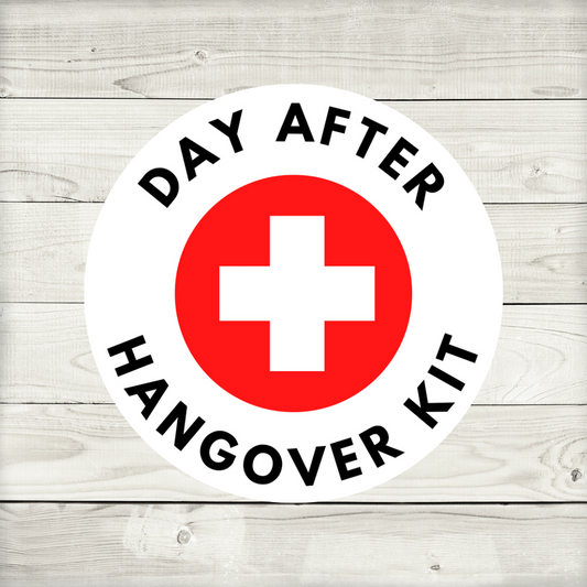 Hangover Kit Stickers | Bridal Stickers | Various Sizes | Bridal Party Supplies | Hen Party Stickers