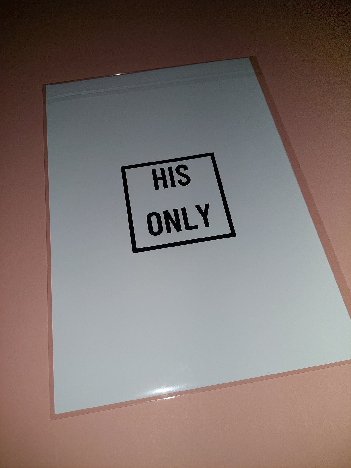 Quote Print | A4 Her One - His Only Print Set | SALE ITEM