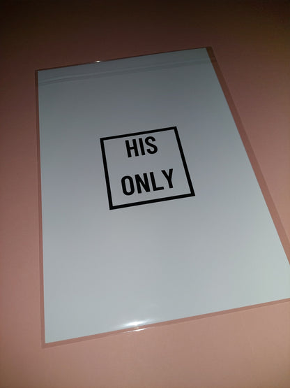 Quote Print | A4 Her One - His Only Print Set | SALE ITEM