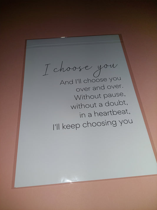 Quote Print | A4 Choose You Print Set | SALE ITEM