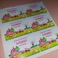 6 x Farm Rectangle Party Bag Stickers | Luciana's 2nd Birthday | SALE ITEM