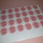 24 x Blush Pink Stickers | Lisa's 50th | SALE ITEM