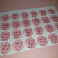 24 x Blush Pink Stickers | Lauren's 21st | SALE ITEM