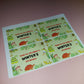 4 x Reptile Rectangle Party Bag Stickers | Winter's 9th Birthday | SALE ITEM