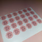 24 x Blush Pink Stickers | Katie's 30th | SALE ITEM