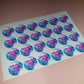 24 x Disco Stickers | Helen's Hen Doo | SALE ITEM