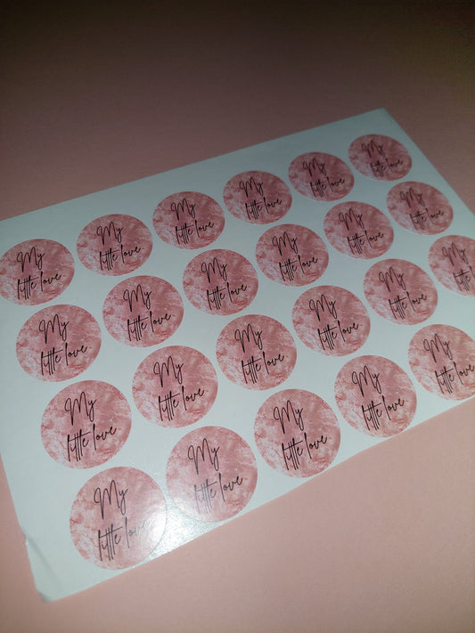 24 x Blush Pink Stickers | My Little Love | SALE ITEM