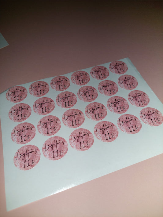 24 x Blush Pink Stickers | Leighton's 11th | SALE ITEM