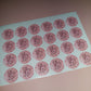24 x Blush Pink Stickers | Ellie's 21st | SALE ITEM