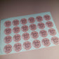 24 x Blush Pink Stickers | Rhonda's 50th | SALE ITEM