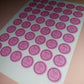 48 x Pink Christening Stickers | Ivy's Christening | SALE ITEM
