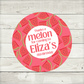 Red Watermelon Party Stickers | Circle Stickers | Sticker Sheet | Party Stickers (Design 1)