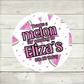 Pink Watermelon Party Stickers | Circle Stickers | Sticker Sheet | Party Stickers (Design 4)