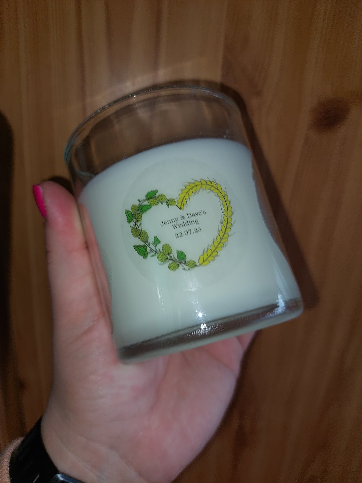 Clear Candle Logo Sticker | Candle Sticker | Candle Label