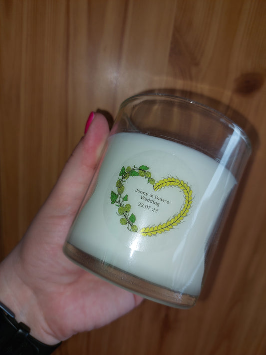 Clear Candle Logo Sticker | Candle Sticker | Candle Label