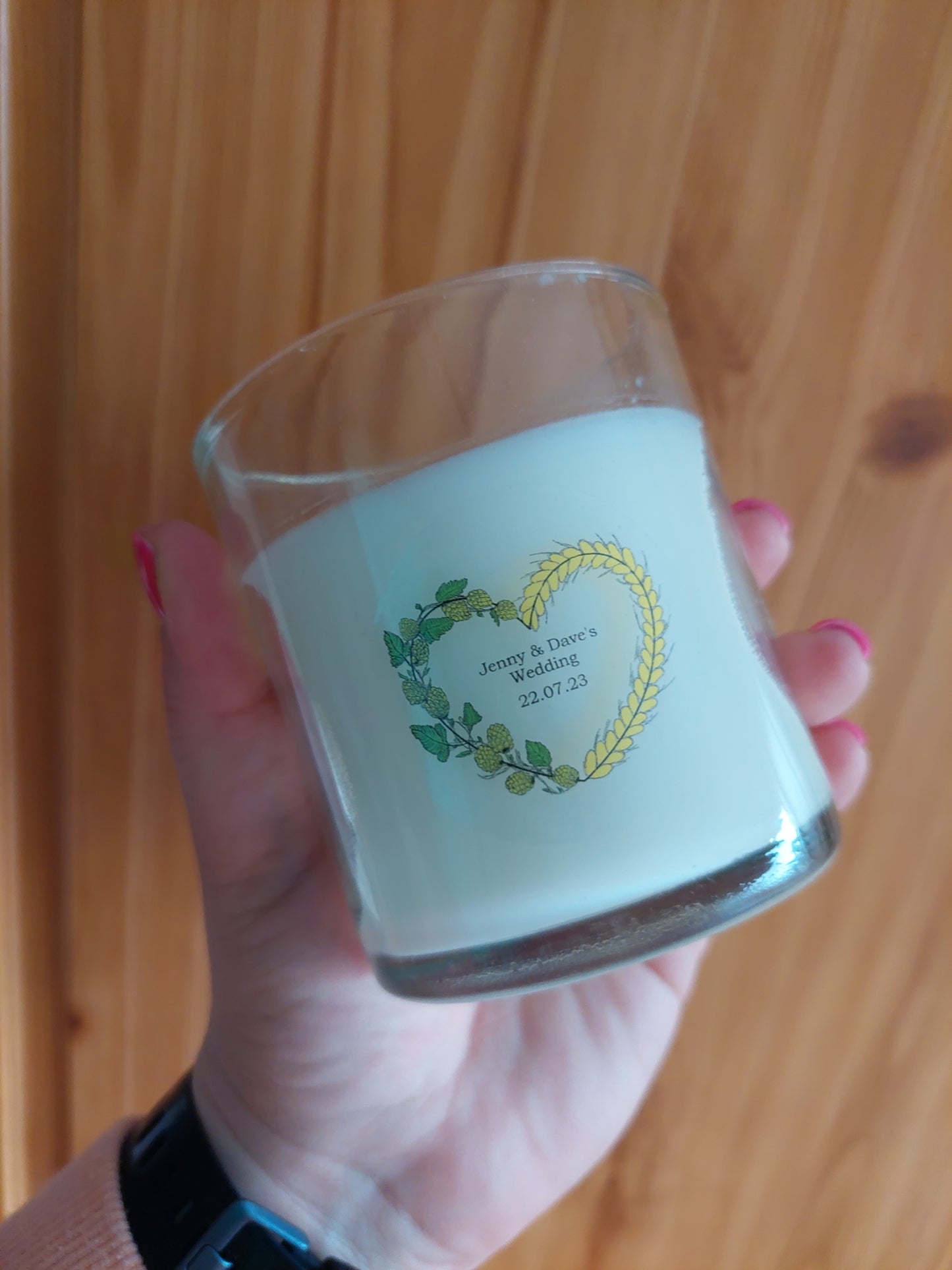 Clear Candle Logo Sticker | Candle Sticker | Candle Label