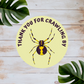Spider Party Stickers | Circle Stickers | Sticker Sheet | Party Stickers | Reptile Theme