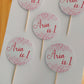Cupcake Toppers | 5 x Aria is 1 Cupcake Toppers - Heart Design | SALE ITEM