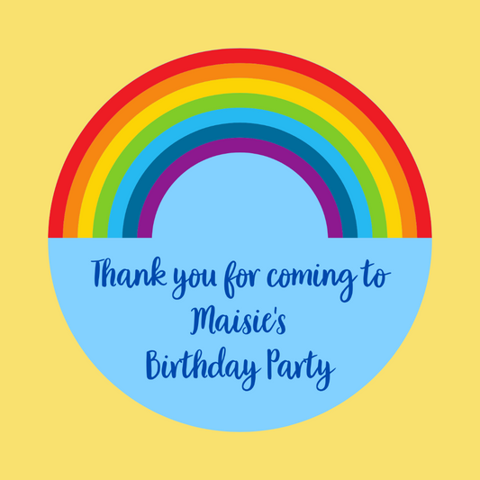 Rainbow Stickers | Various Sizes | Rainbow Party Supplies | Rainbow Theme Party