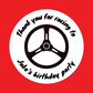 Racing Car Steering Wheel Party Stickers | Circle Stickers | Sticker Sheet | Party Stickers | Racing Car Party Theme