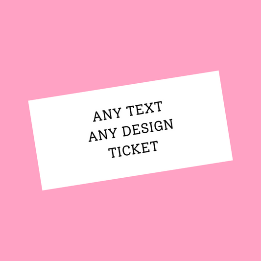 Custom Surprise Ticket Print | Personalised Ticket Voucher | Gift Idea | ANY DESIGN