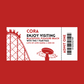 Surprise Ticket Print | Personalised Red Theme Park Ticket Pass Voucher Membership | Gift Idea