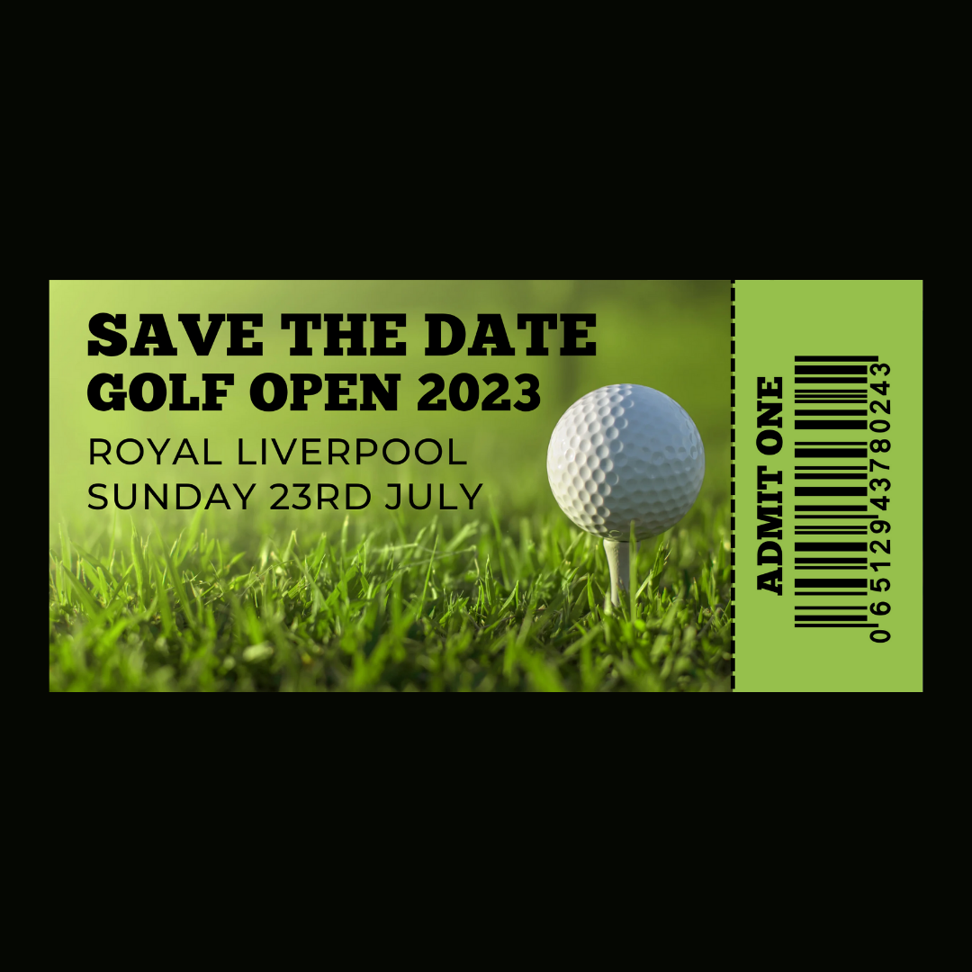 Surprise Ticket Print | Personalised Golf Day/Weekend Ticket Pass Voucher Membership | Gift Idea (Design 2)
