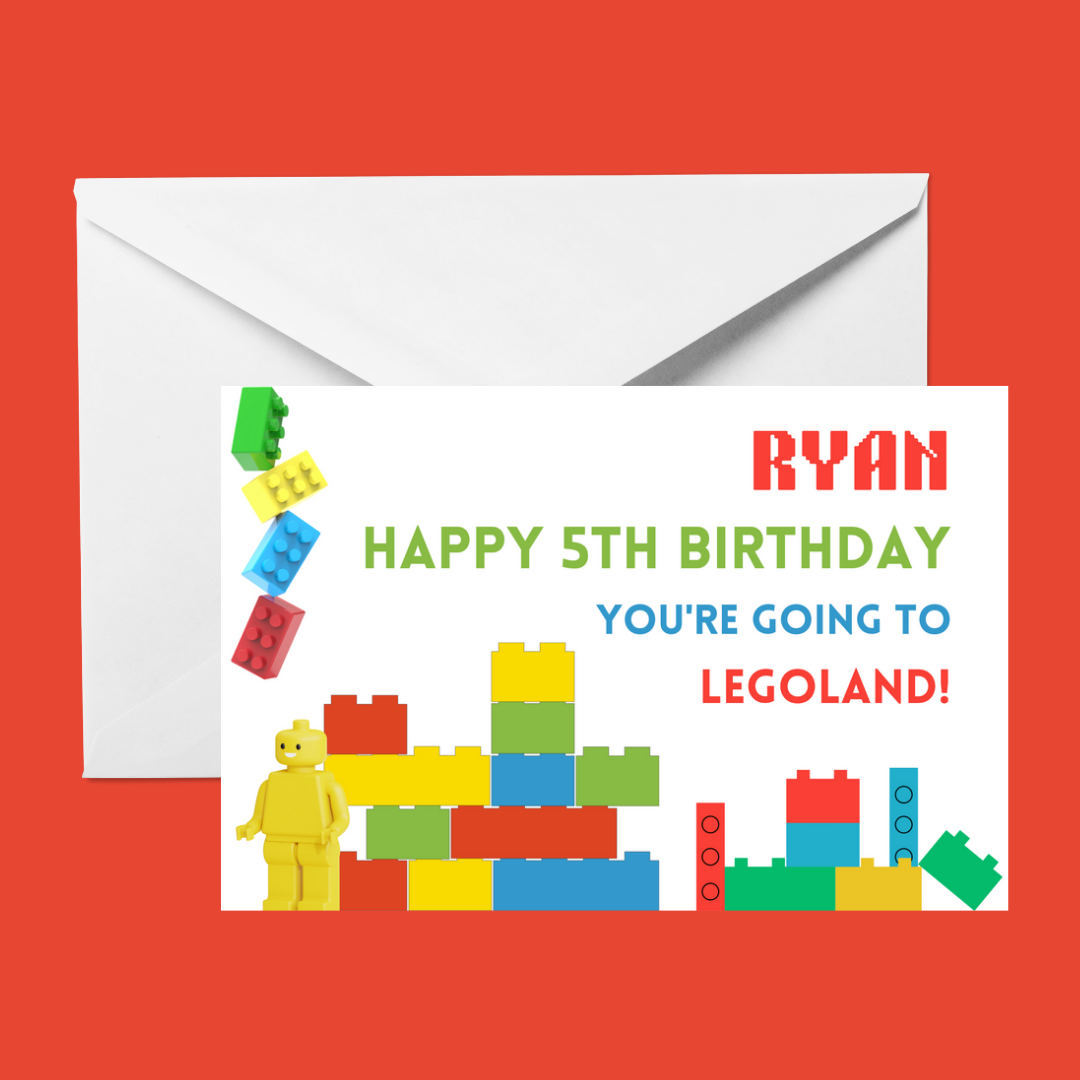 Surprise Ticket Print | Personalised Brick Ticket Voucher | Gift Idea (Design 2)