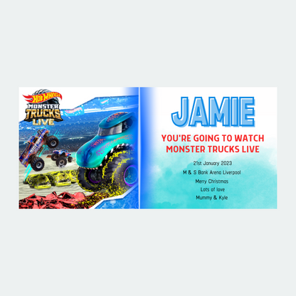 Custom Surprise Ticket Print | Personalised Ticket Voucher | Gift Idea | ANY DESIGN - Dinky Designs