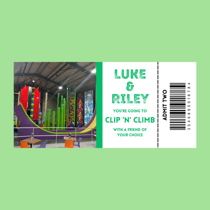 Custom Surprise Ticket Print | Personalised Ticket Voucher | Gift Idea | ANY DESIGN - Dinky Designs