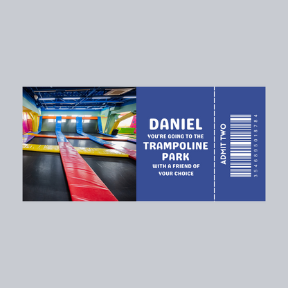 Custom Surprise Ticket Print | Personalised Ticket Voucher | Gift Idea | ANY DESIGN - Dinky Designs