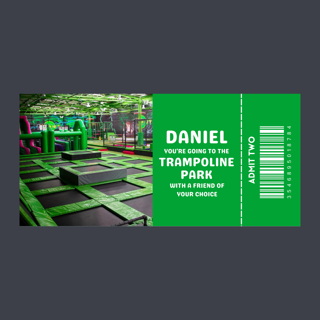 Custom Surprise Ticket Print | Personalised Ticket Voucher | Gift Idea | ANY DESIGN - Dinky Designs