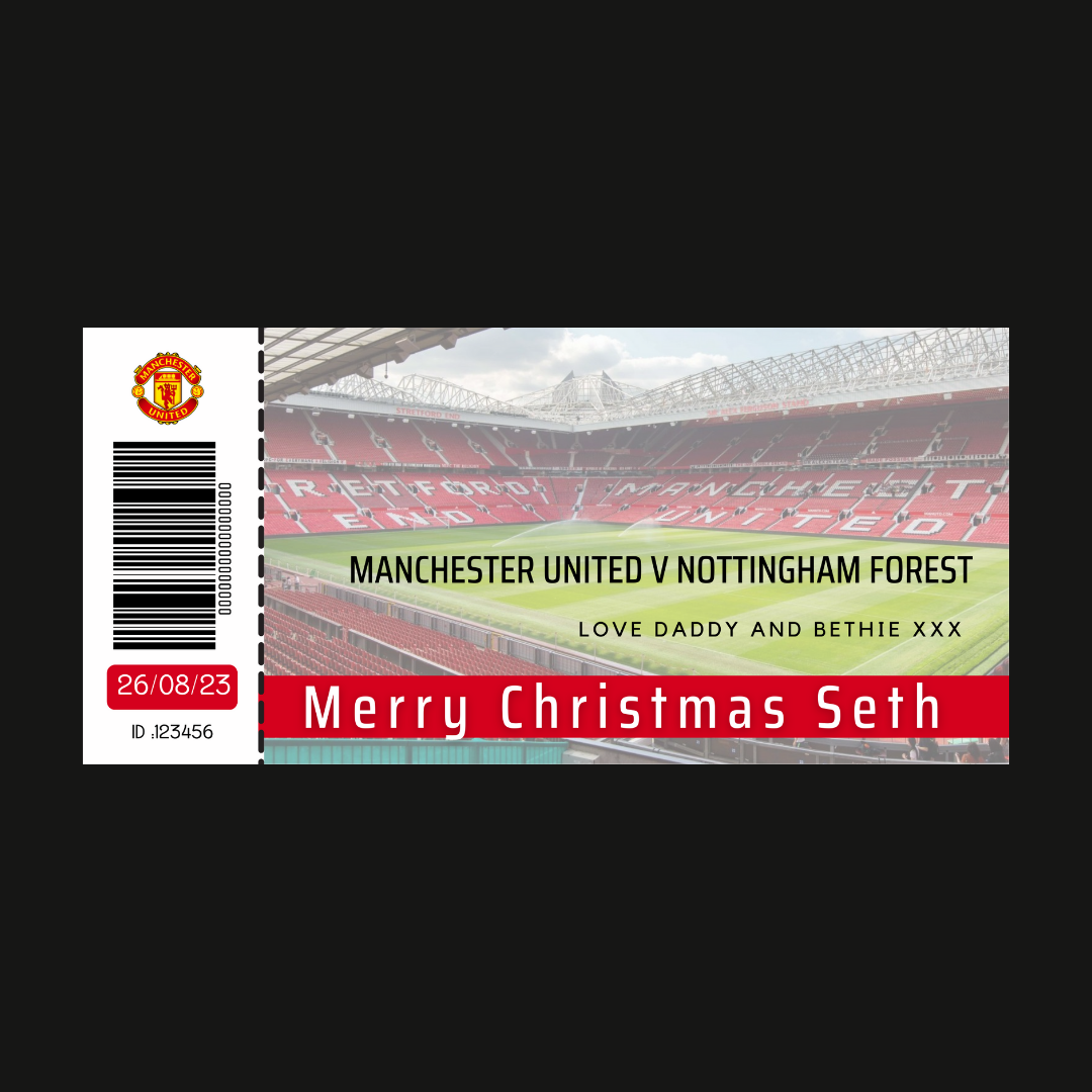 Custom Surprise Ticket Print | Personalised Ticket Voucher | Gift Idea | ANY DESIGN - Dinky Designs