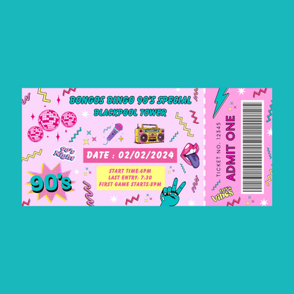 Custom Surprise Ticket Print | Personalised Ticket Voucher | Gift Idea | ANY DESIGN - Dinky Designs