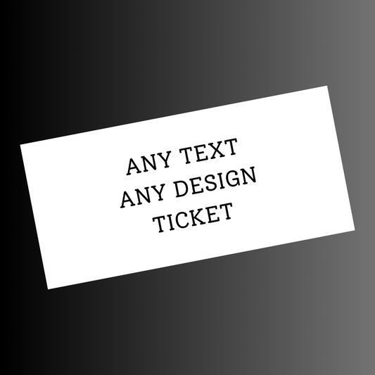 Custom Surprise Ticket Print | Personalised Ticket Voucher | Gift Idea | ANY DESIGN