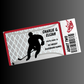 Surprise Ticket Print | Ice Hockey Ticket Voucher | Gift Idea