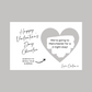 A6 Silver Grey Surprise Ticket Print | Personalised Valentine Ticket | Valentine Scratch Reveal | Gift Idea